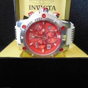 Men's Invicta Trinite #24135 Red & White!